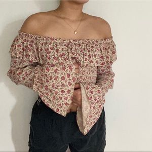 Off the shoulder blouse